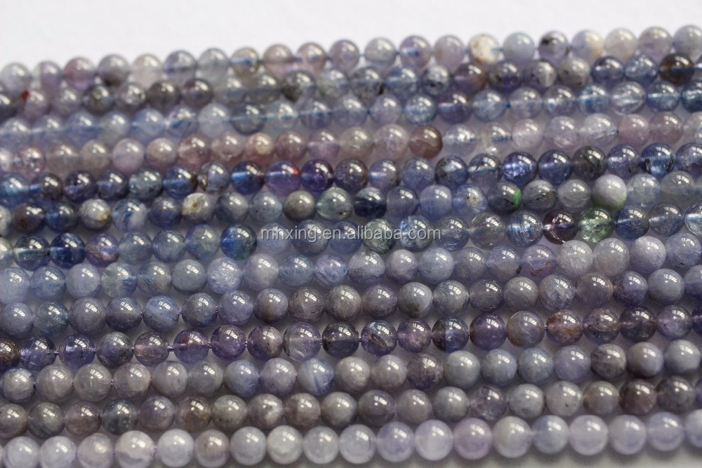 Natural Tanzania stone 5-6mm Tanzanite semi-precious loose stones gemstone beads sale for jewelry making bracelet