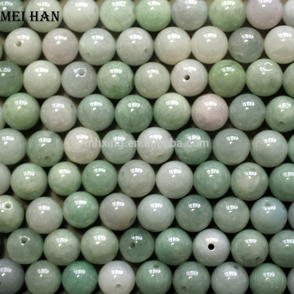 Natural mineral 10mm Burma Jade semi-precious gemstone stone loose beads for jewelry making design