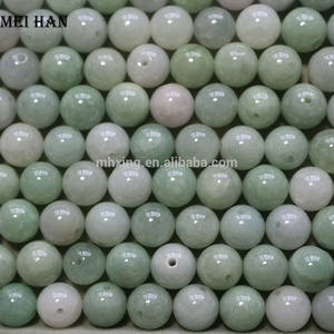 Natural mineral 10mm Burma Jade semi-precious gemstone stone loose beads for jewelry making design