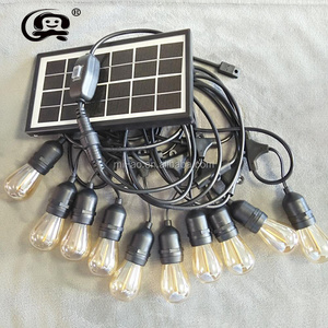 Christmas Party Outdoor Waterproof Street Lighting 10M 10 LED garden solar string lights for sale decoration