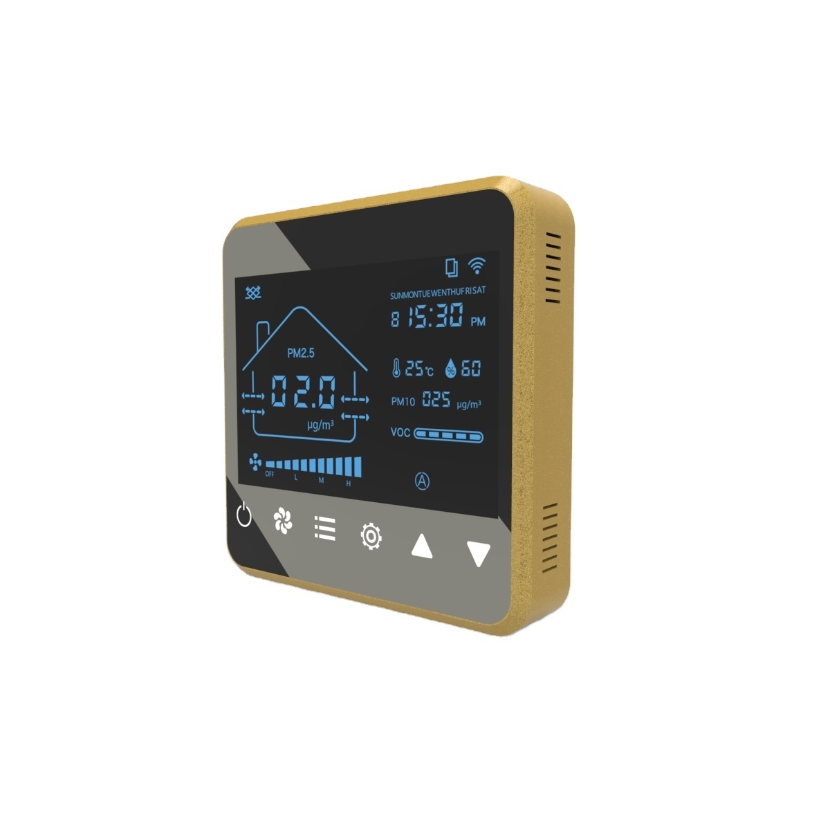 Touch App RS485 remote control switches ventilation system erv hrv show CO2 Industrial controls ventilation speed control