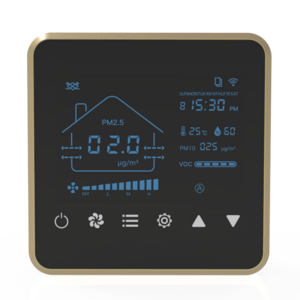 MIA Smart Ventilation switch Controller Tuya Mobile App hrv control with heating thermostat with RS485 Modbus communication