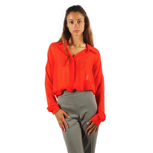 Chic Elegance breathable  Chiffon Shirt with hidden Buttons Ideal for Cocktail Parties and special evening ideal under a jacket