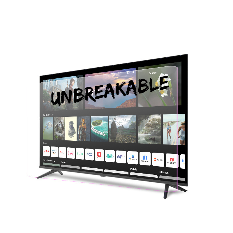 unbreakable tv big screen television 4k smart tv 85 86 90 95 100 inch hd led for sale