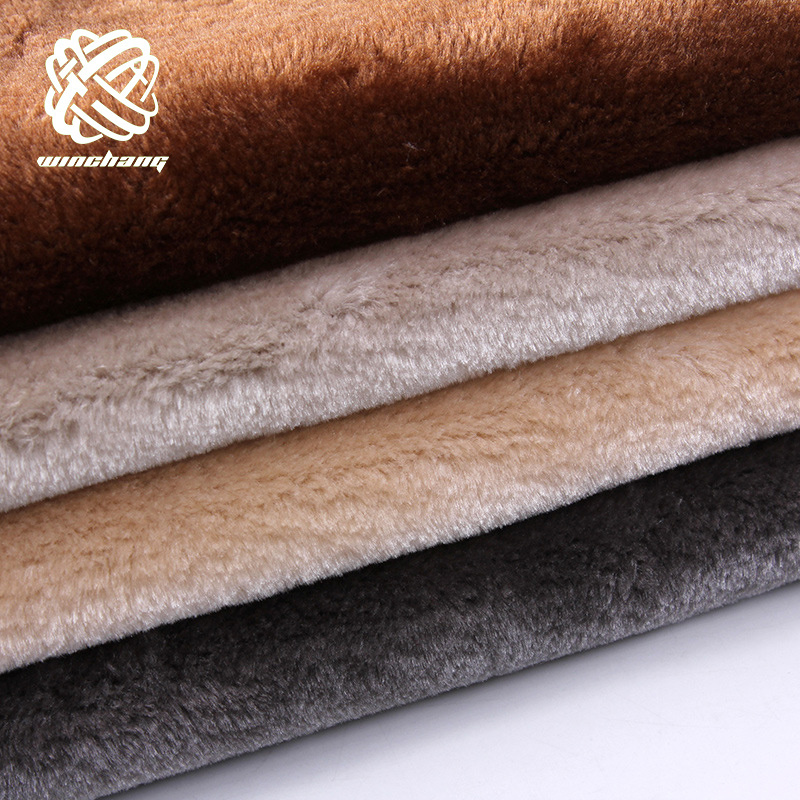 Custom factory price  colorful soft faux fur shearling fur fabric for cattree