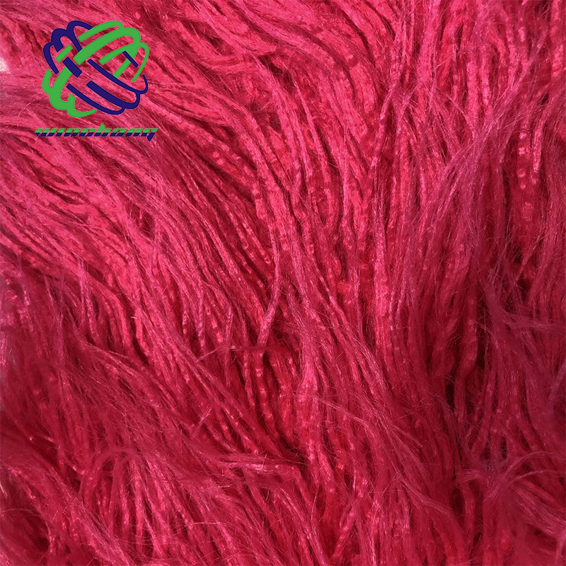 Keqiao Factory 100mm Long Hair Fuzzy Shaggy Mongolian Lamb Faux Tibetan Fur Fabric For Jacket Shoe Sofa