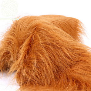 Hot sales 10cm 11cm Long Pile  Faux Fur Plush Fabric Fake Fur For Cosplay/Toy/Mascot