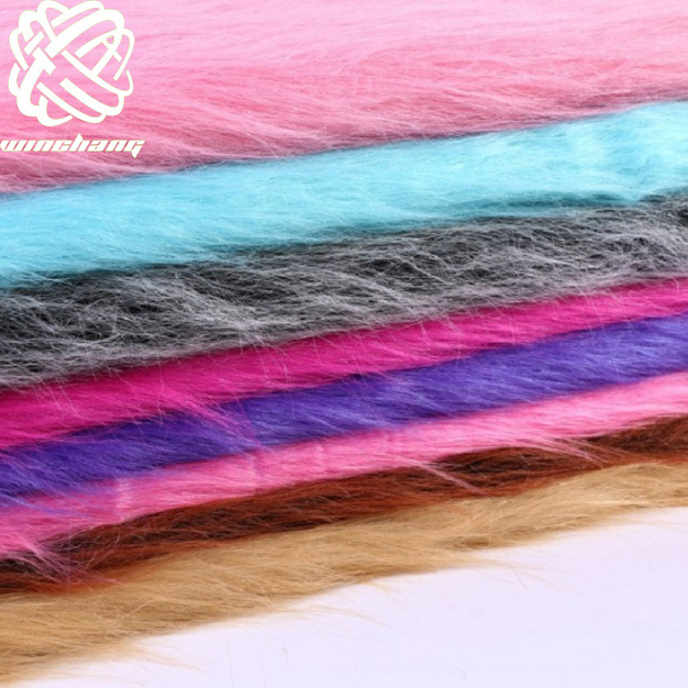 Hot sales 10cm 11cm Long Pile  Faux Fur Plush Fabric Fake Fur For Cosplay/Toy/Mascot