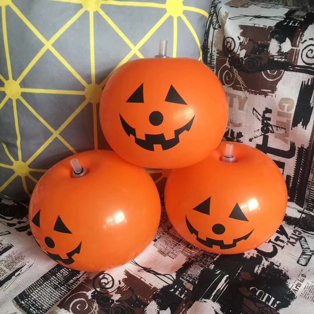 Pumpkin LED Light Up Balloons for Halloween Party Decorations Pump Included