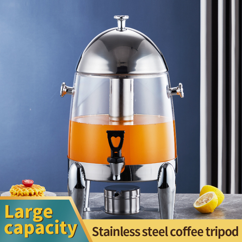 Customized 12L/13L Stainless Steel Tea Warmer Dispenser Hot Coffee Machine Dispenser with Tap for Party Drinking