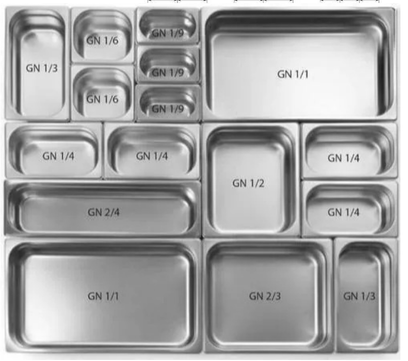 Factory Sale US Style Standard Size Stainless Steel Gastronorm Container Buffet Food Ice Cream Gn Pan