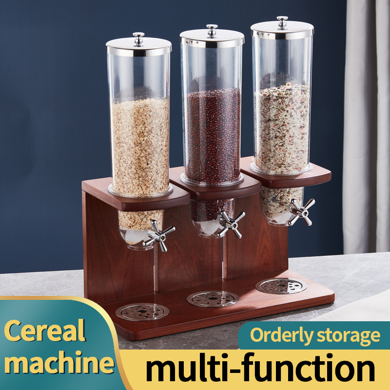 Wholesale Stainless Steel Bulk Dry Food Nut Coffee Bean Cereal Dispenser for Buffet