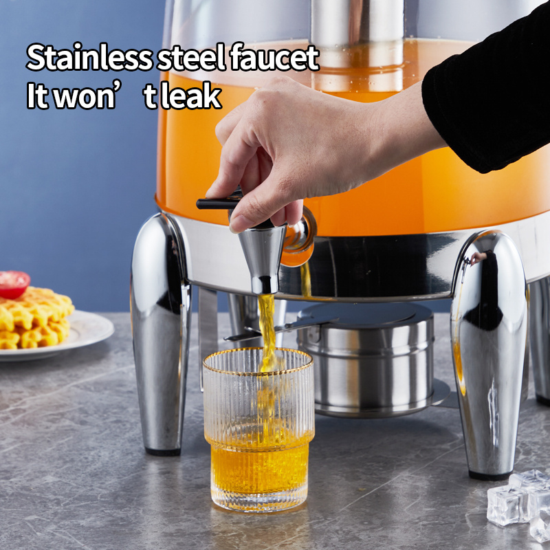 Luxury Beverage Dispenser Commercial Stainless Steel Cold Hot Drink Beer Cooler Dispenser