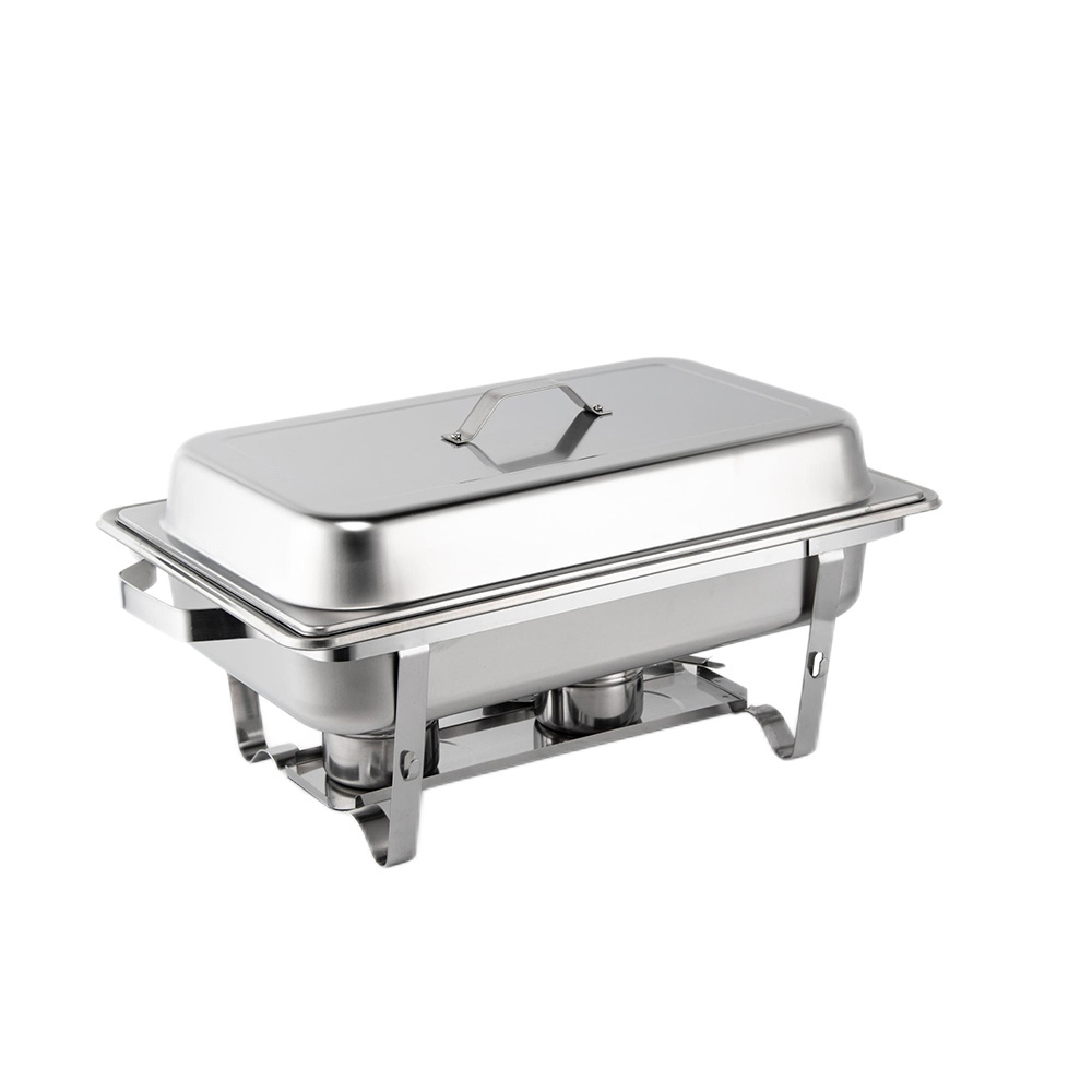 Hotel Chafing Dish Buffet Set Catering Equipment Food Warmer Simple Buffet Chafer Set Stainless Steel Chafing Dish