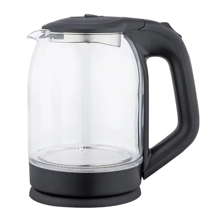 Wholesale Home Appliance 2L Electric Glass Kettle Fast Boiling Quiet Hot Water Boiler With LED Light