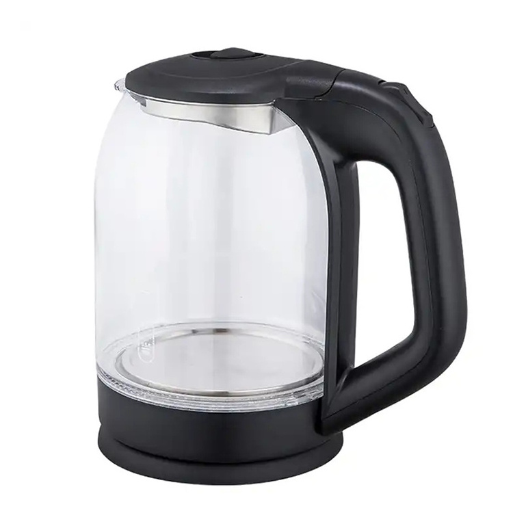 Wholesale Home Appliance 2L Electric Glass Kettle Fast Boiling Quiet Hot Water Boiler With LED Light