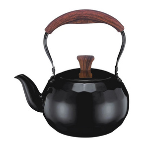 Wholesale 2L Black Lacquer Diamond Stainless Steel hotel kettle tea indian tea kettle for stovetop