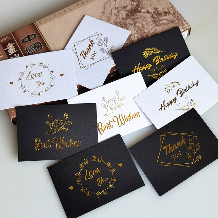 Custom high quality color paper printing business thank you cards custom, card stock paper printing