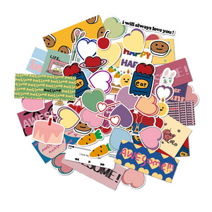 Wholesale pvc random stickers no repeat laptop skateboard luggage cartoon stickers label pack