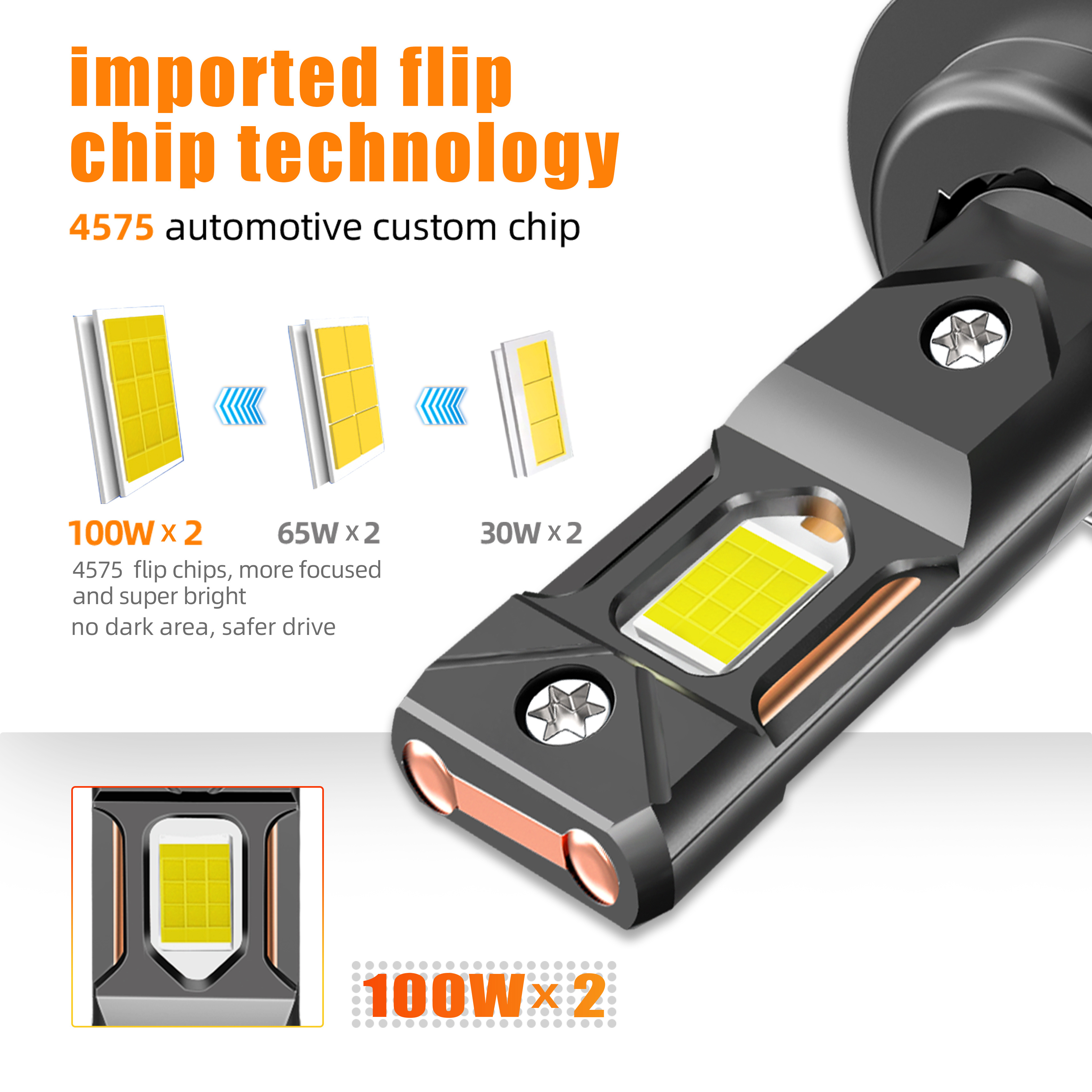 AKE V80S 200W 9006 led headlight customize 6500K 8400lumen faros led h1 h4 h7 h11 auto lighting system 12V 9005 9012 led bulbs