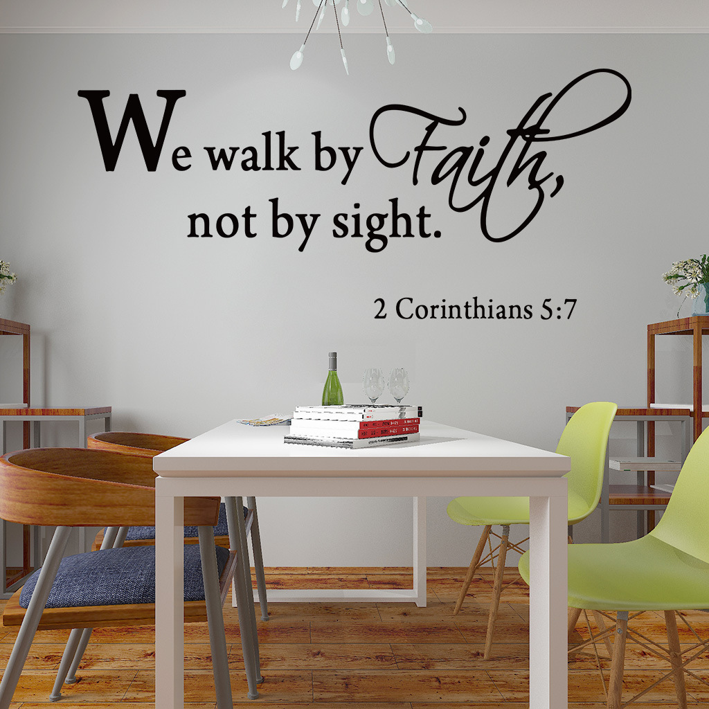 home decor adhesive vinyl bible verses english quotes stickers