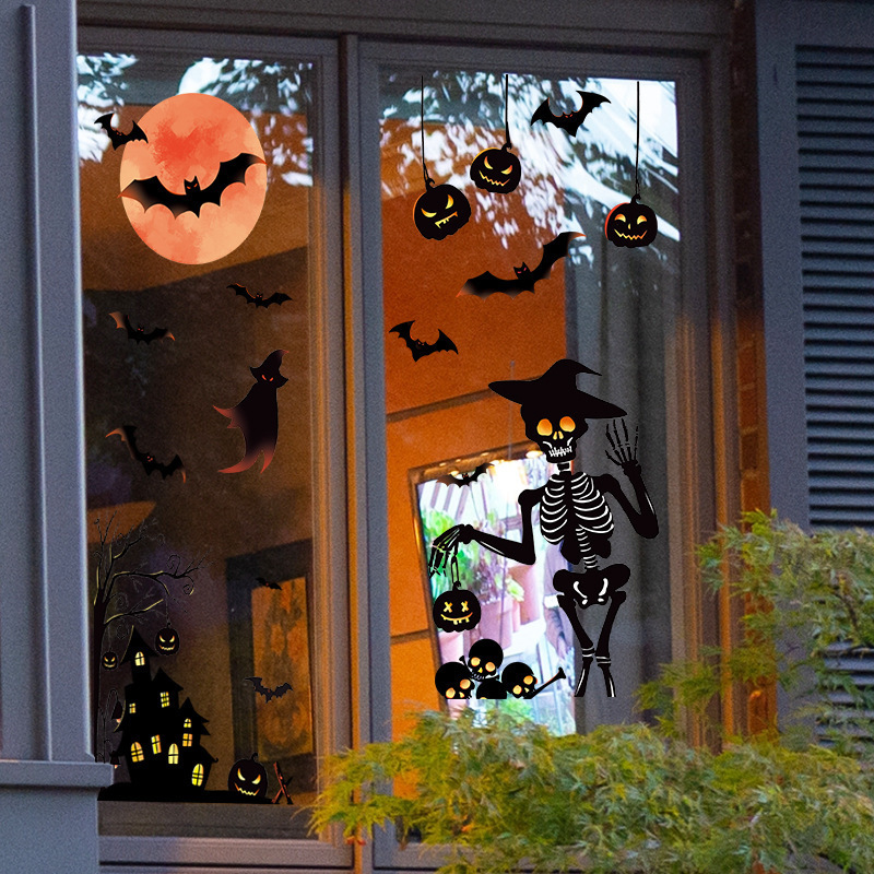 self adhesive removable 3d terrible halloween decal home wall decoration