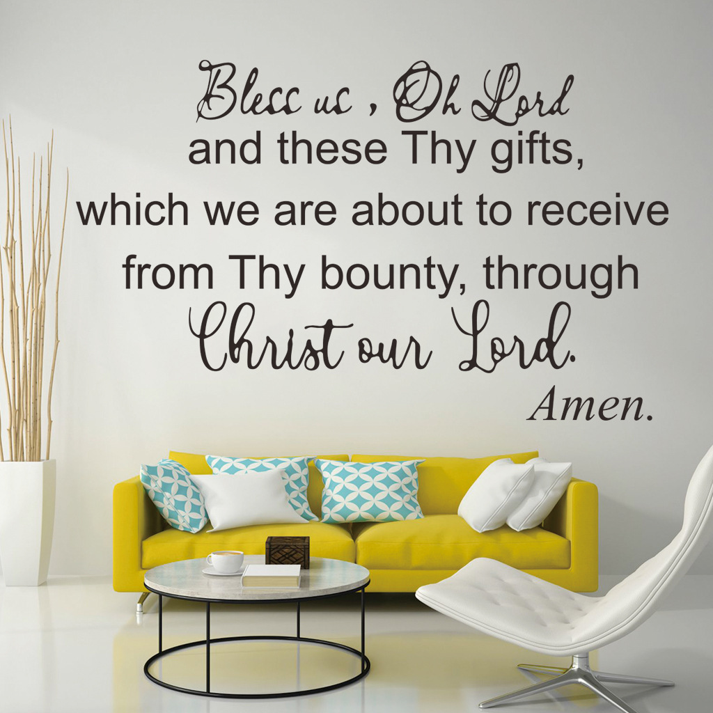 home decoration living room self adhesive vinyl wall stickers of bible verse