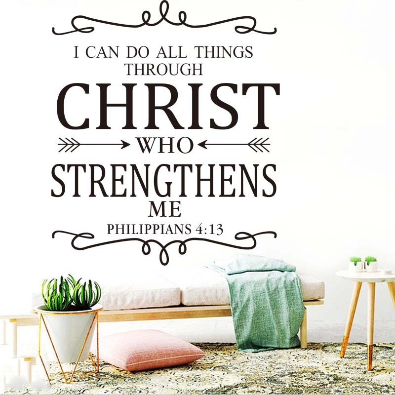 home decoration self adhesive vinyl christian for bible sticker