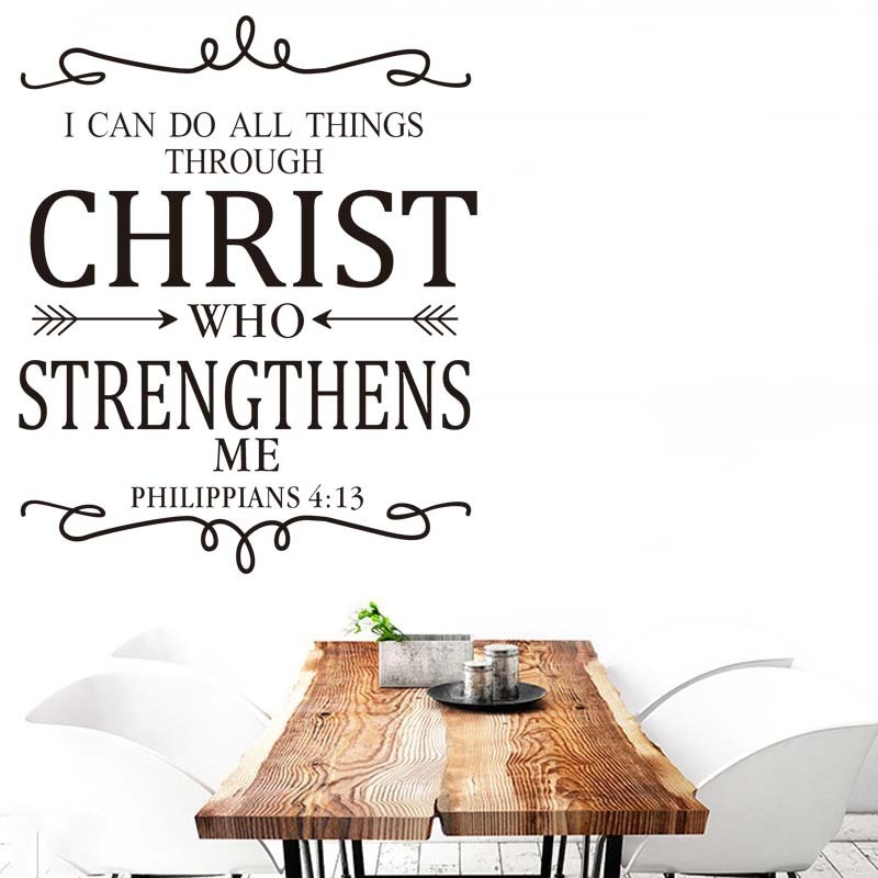 home decoration self adhesive vinyl christian for bible sticker