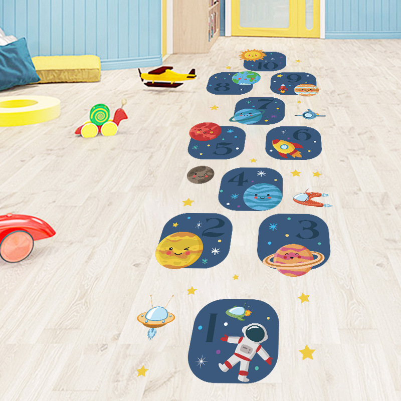 kindergarten decoration cartoon ocean wall sticker on the floor