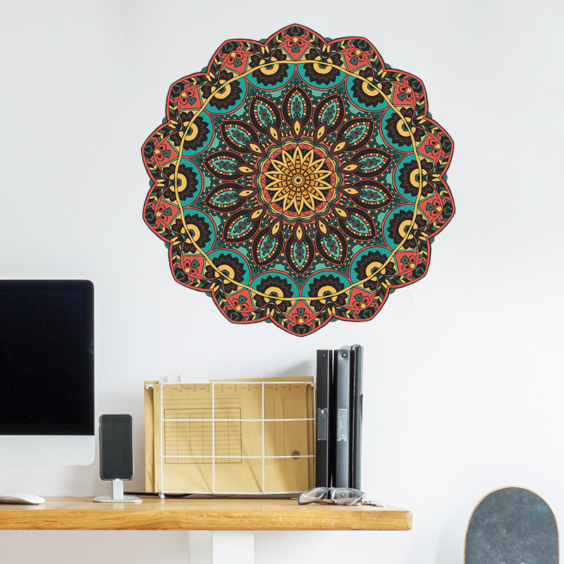 home decor living room decor adhesive 3d wall mandala stickers