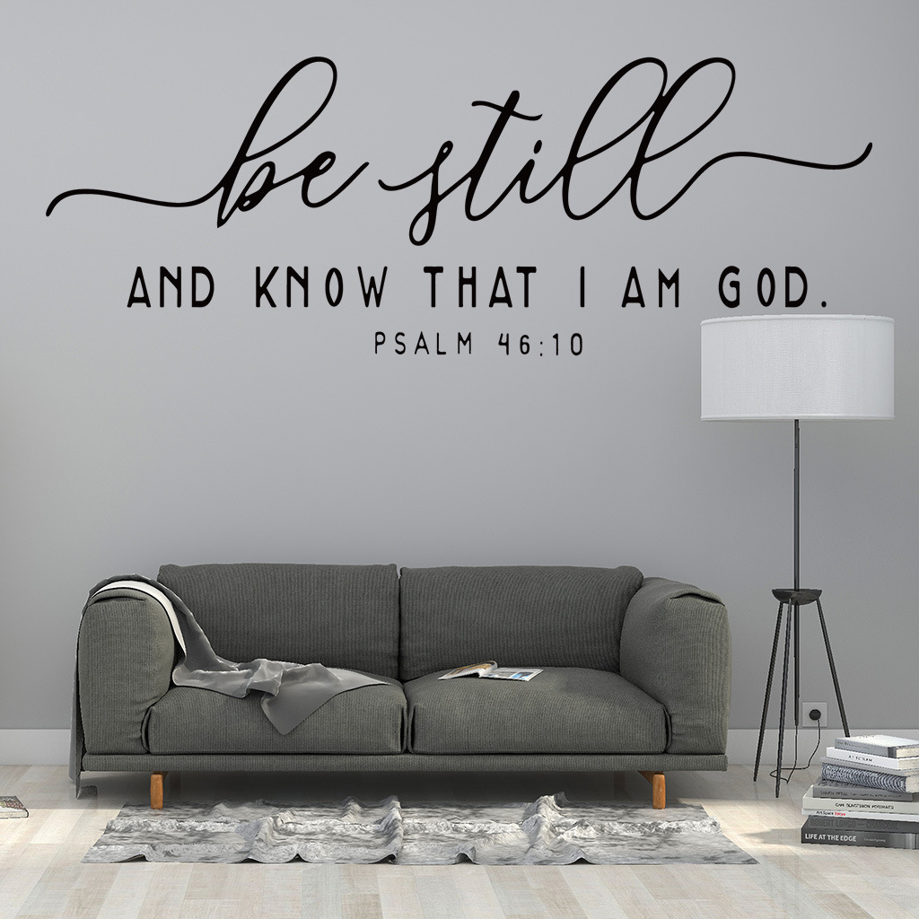 home wall decor self adhesive vinyl bible verse stickers