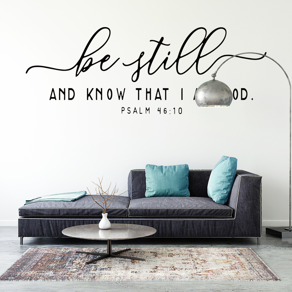 home wall decor self adhesive vinyl bible verse stickers