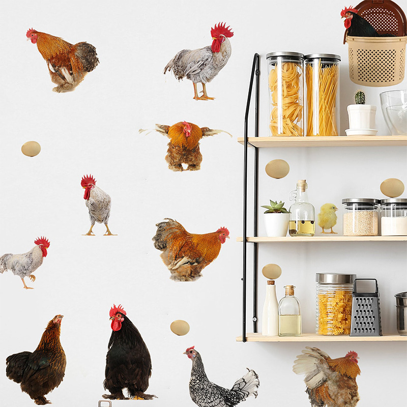 wholesale cartoon 3d chicken kids wall stickers decal boys