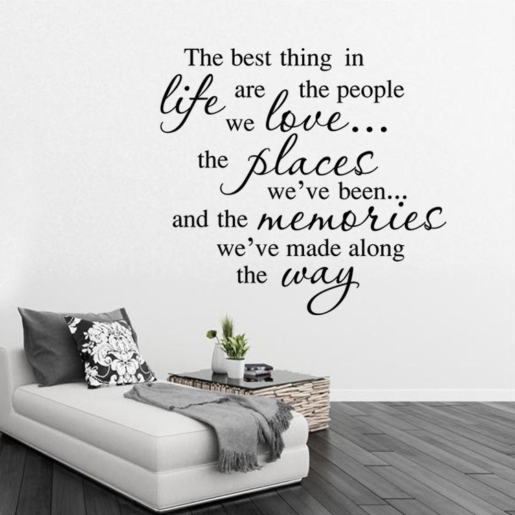 self-adhesive english quote office wall motivational sticker