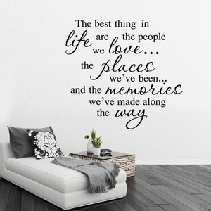 self-adhesive english quote office wall motivational sticker