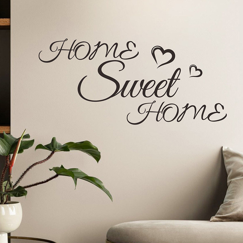 Home decoration self adhesive vinyl quote repositionable wall decal