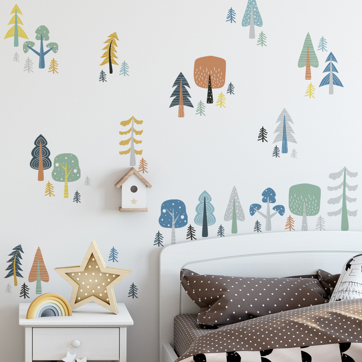 New design kids room cute jungle 3d wall stickers home decor self-adhesive