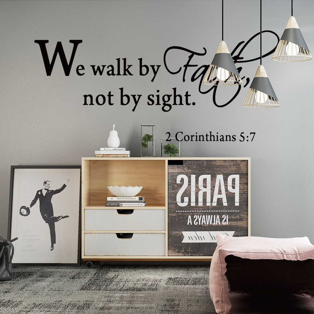 home decor adhesive vinyl bible verses english quotes stickers