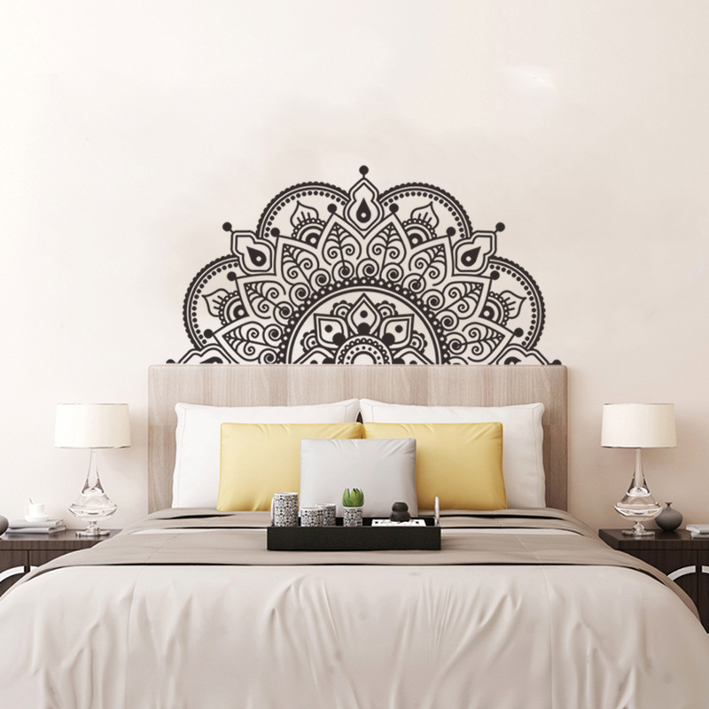 Home decoration adhesive vinyl india mandala wall sticker