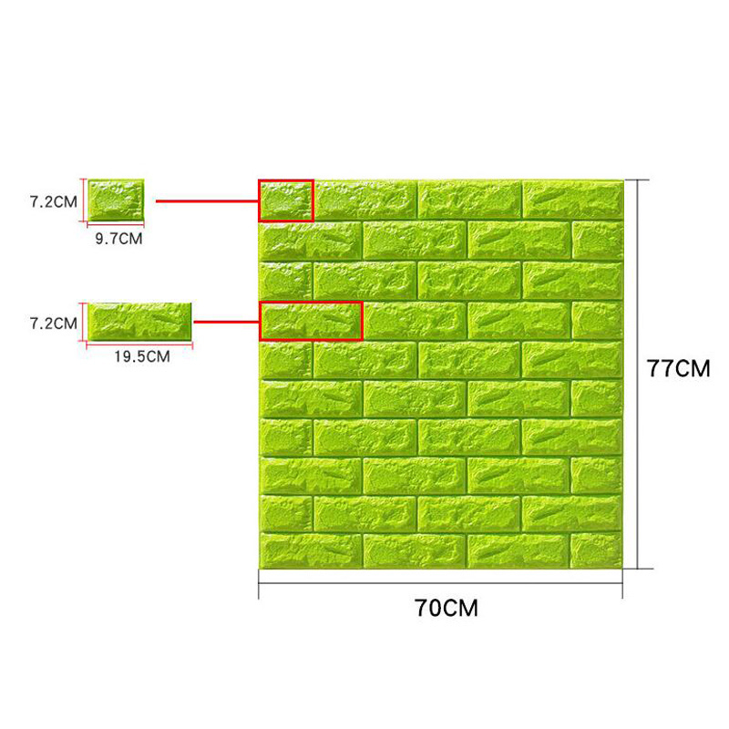 Home decoration self adhesive brick 3d foam wall stickers