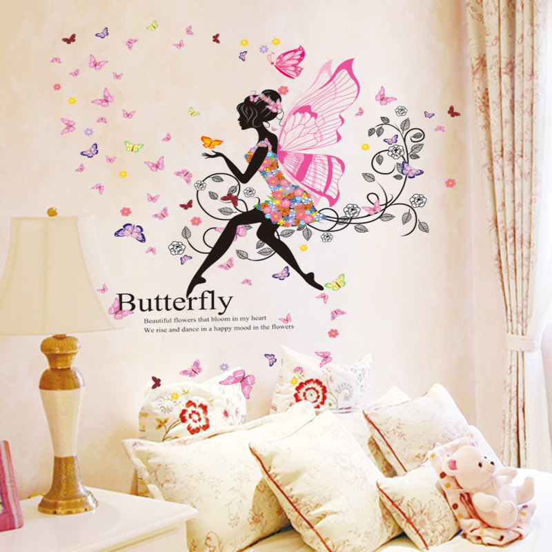 home decor 3d butterfly wing girls room wall stickers