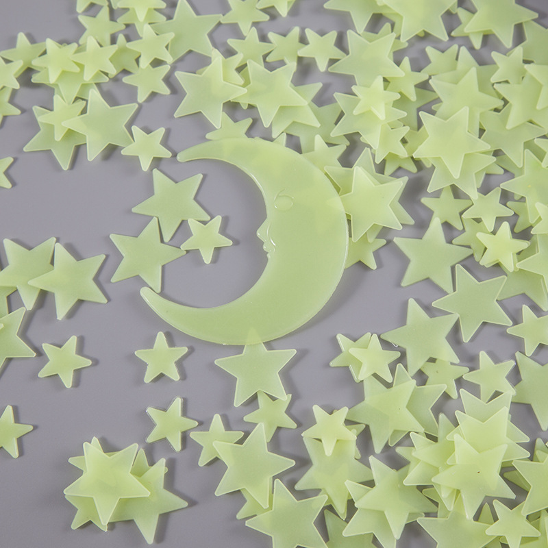 Home wall decoration kids room 3d glow in dark star ceiling stickers