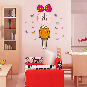 3d kids room decorative wall clock