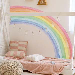 Self-adhesive living room decoration 3d large boho rainbow wall stickers