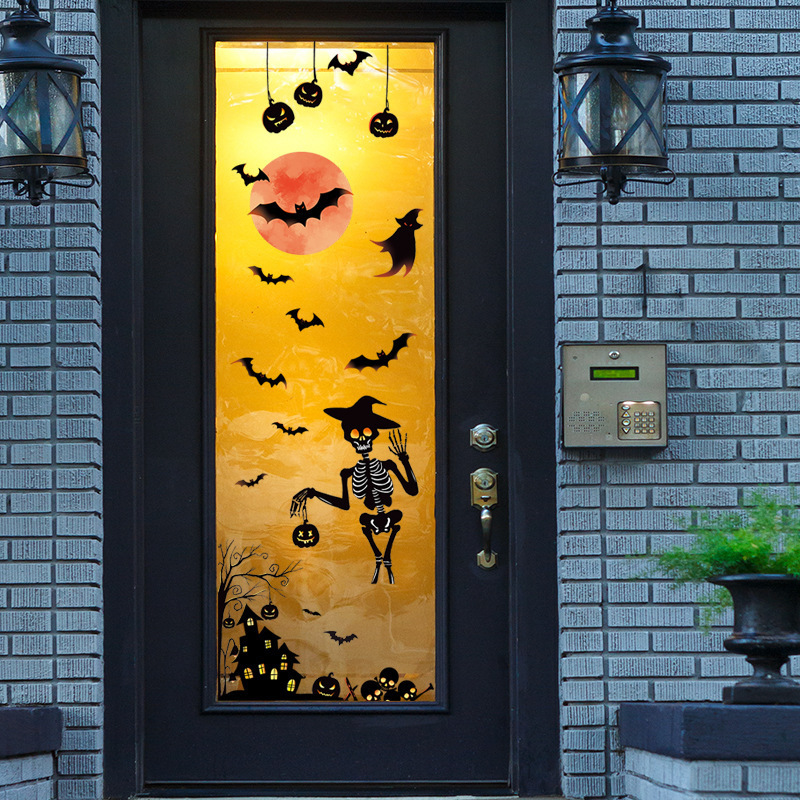 self adhesive removable 3d terrible halloween decal home wall decoration