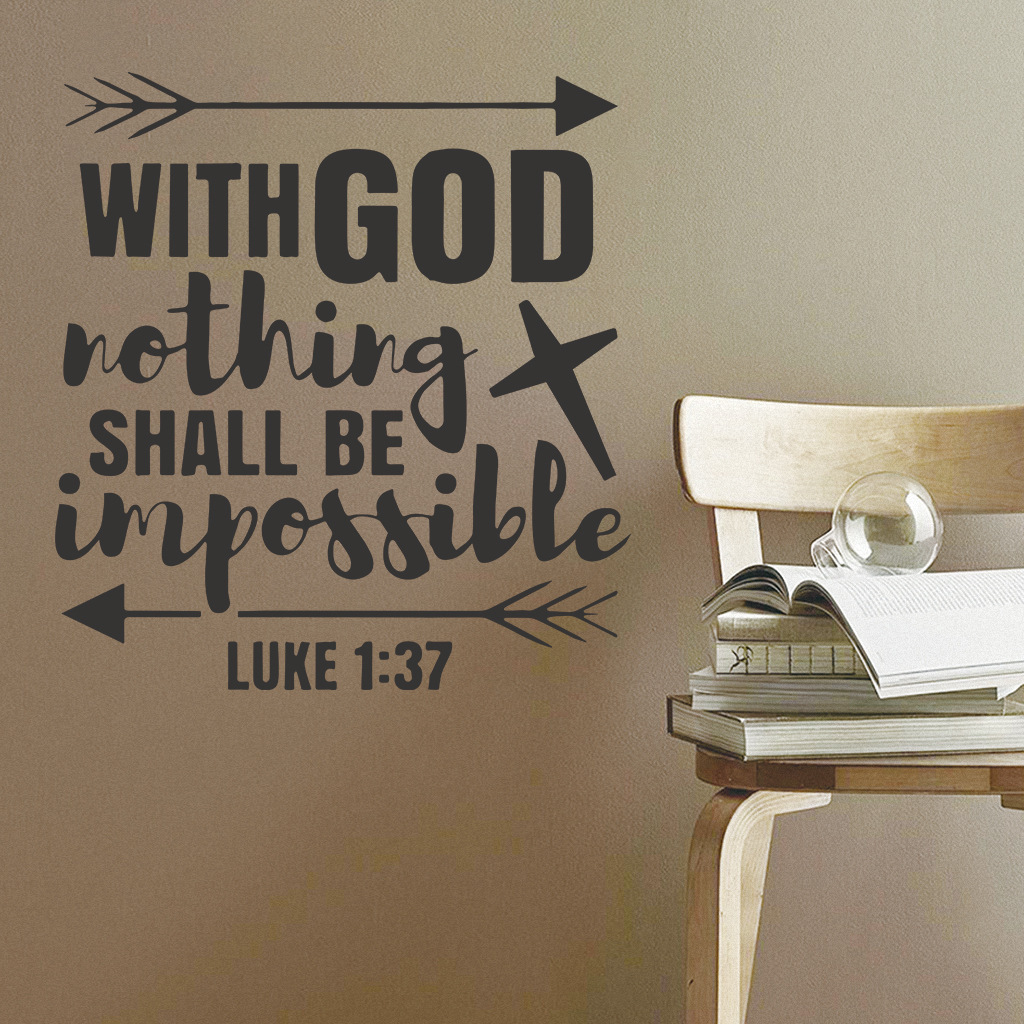 living room decoration self adhesive vinyl custom wall decal bible verse