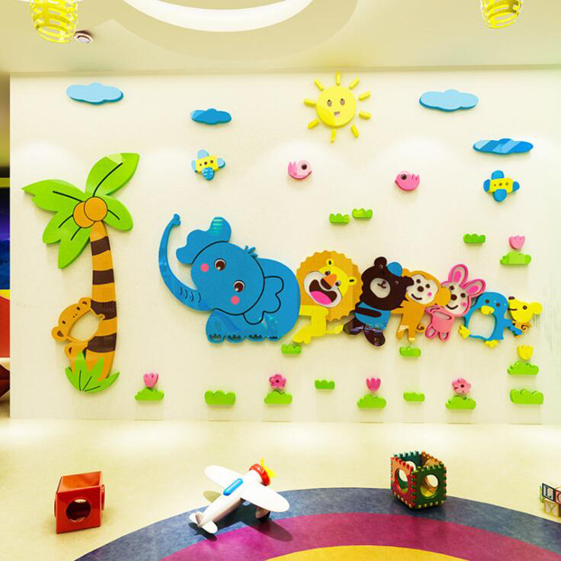 Children bedroom 3d acrylic wall sticker