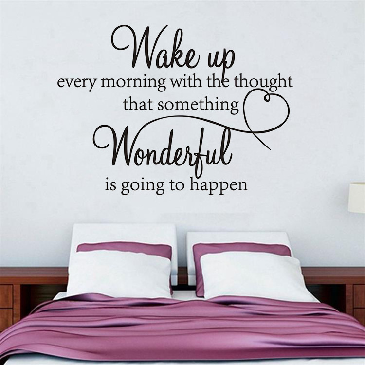 Home decor bedroom wall decor 3d inspirational quotes