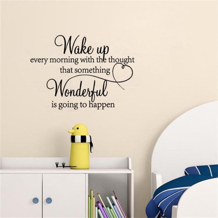 Home decor bedroom wall decor 3d inspirational quotes